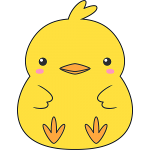 かわいいひよこ（鳥）