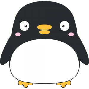 ゆるキャラ風ペンギン（鳥）