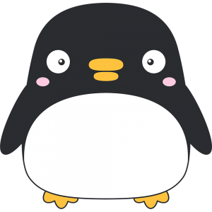 ゆるキャラ風ペンギン 無料イラスト かわいいフリー素材集 ねこ画伯コハクちゃん