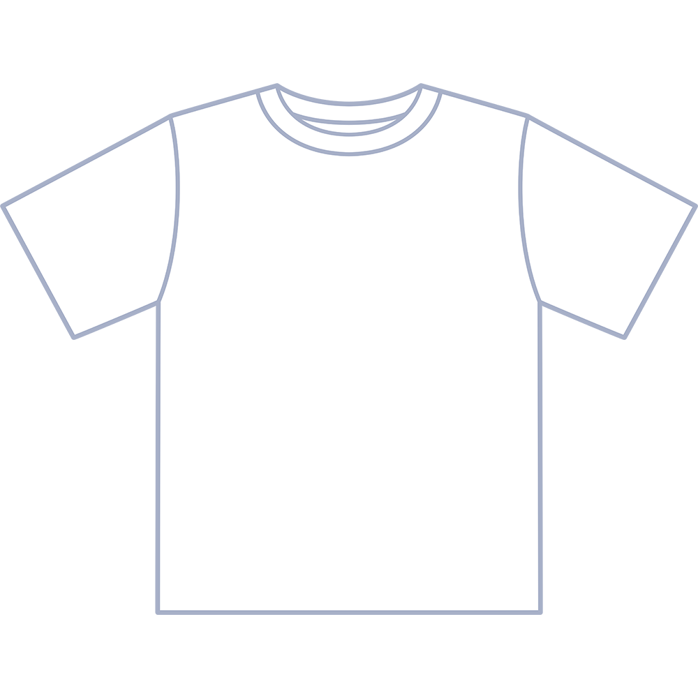 白いTシャツのイラスト【無料・フリー】