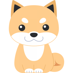 座る柴犬 3 無料イラスト かわいいフリー素材集 ねこ画伯コハクちゃん