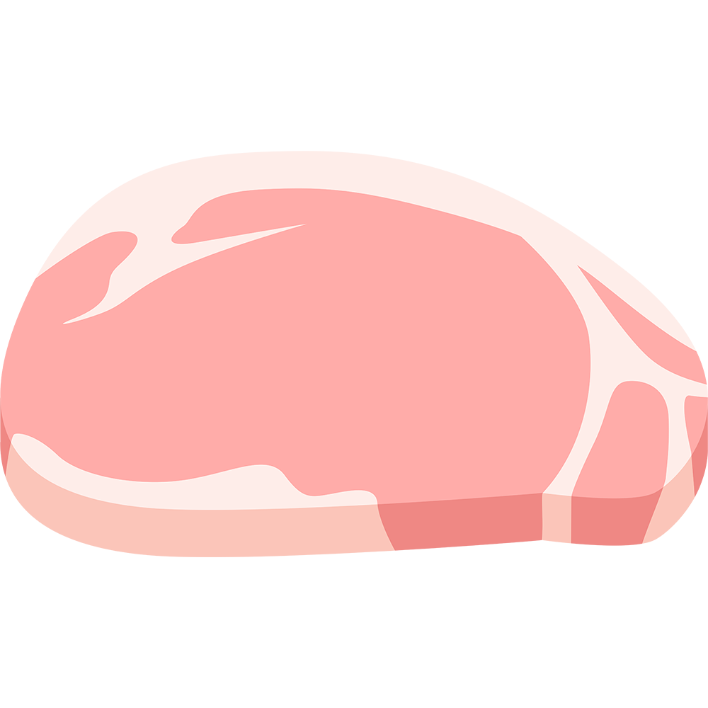 豚ロース肉の無料イラスト