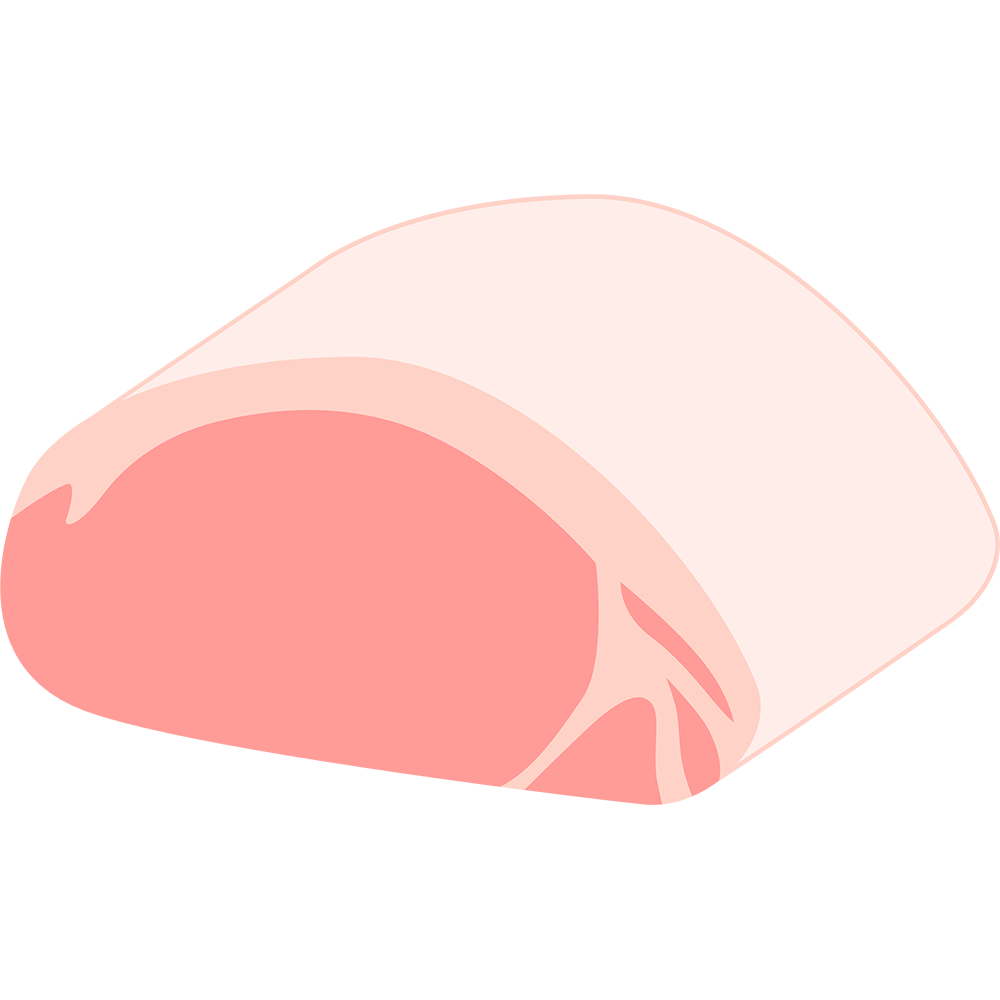 豚ロース肉の無料イラスト（2）