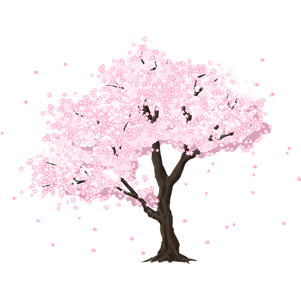 桜の木の無料イラスト