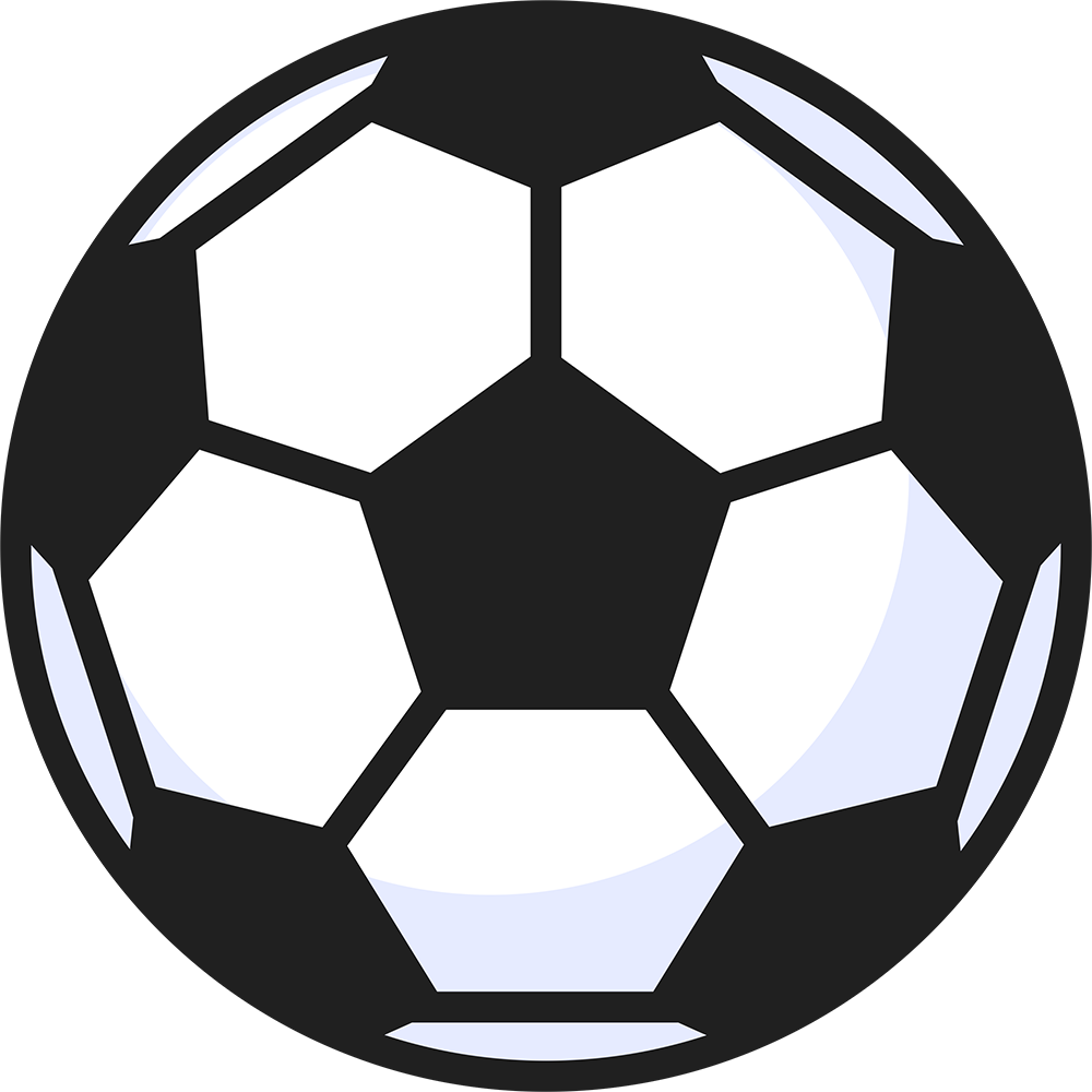 サッカーボール（2）の無料イラスト