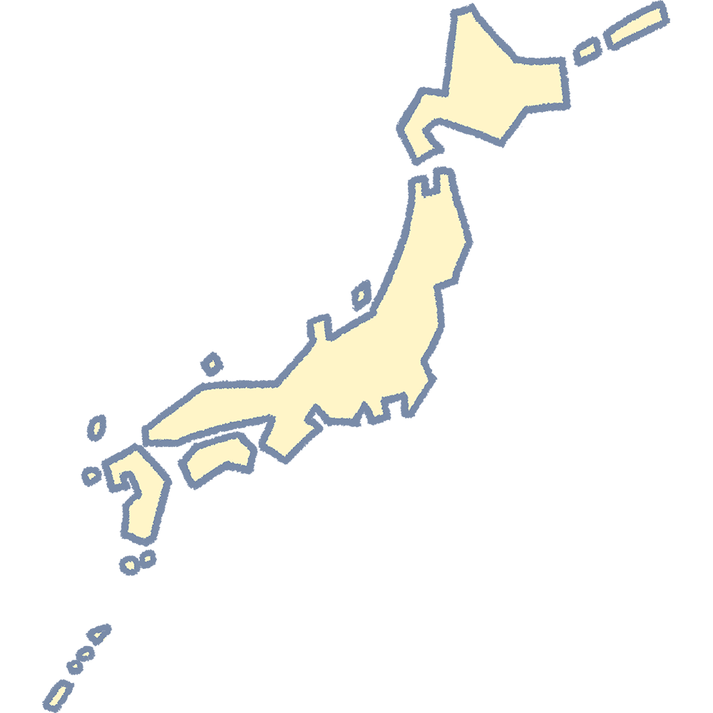 日本地図の無料イラスト