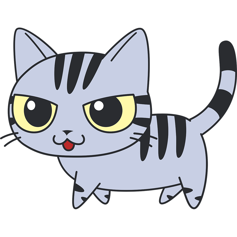 メリーゴーランドに乗る猫 無料イラスト かわいいフリー素材集 ねこ画伯コハクちゃん