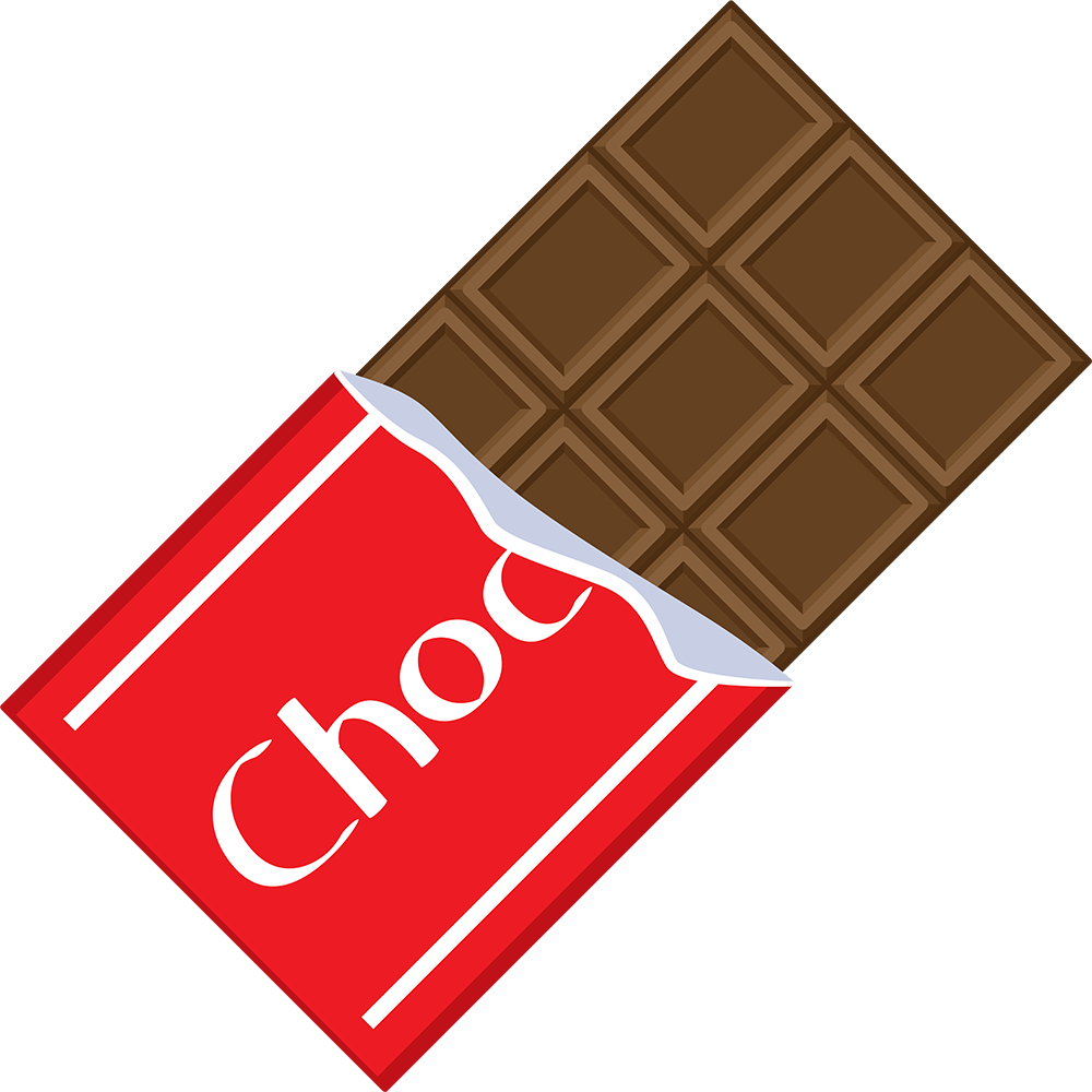 板チョコレートの無料イラスト