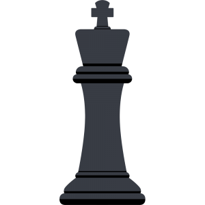 チェスの黒駒（キング）