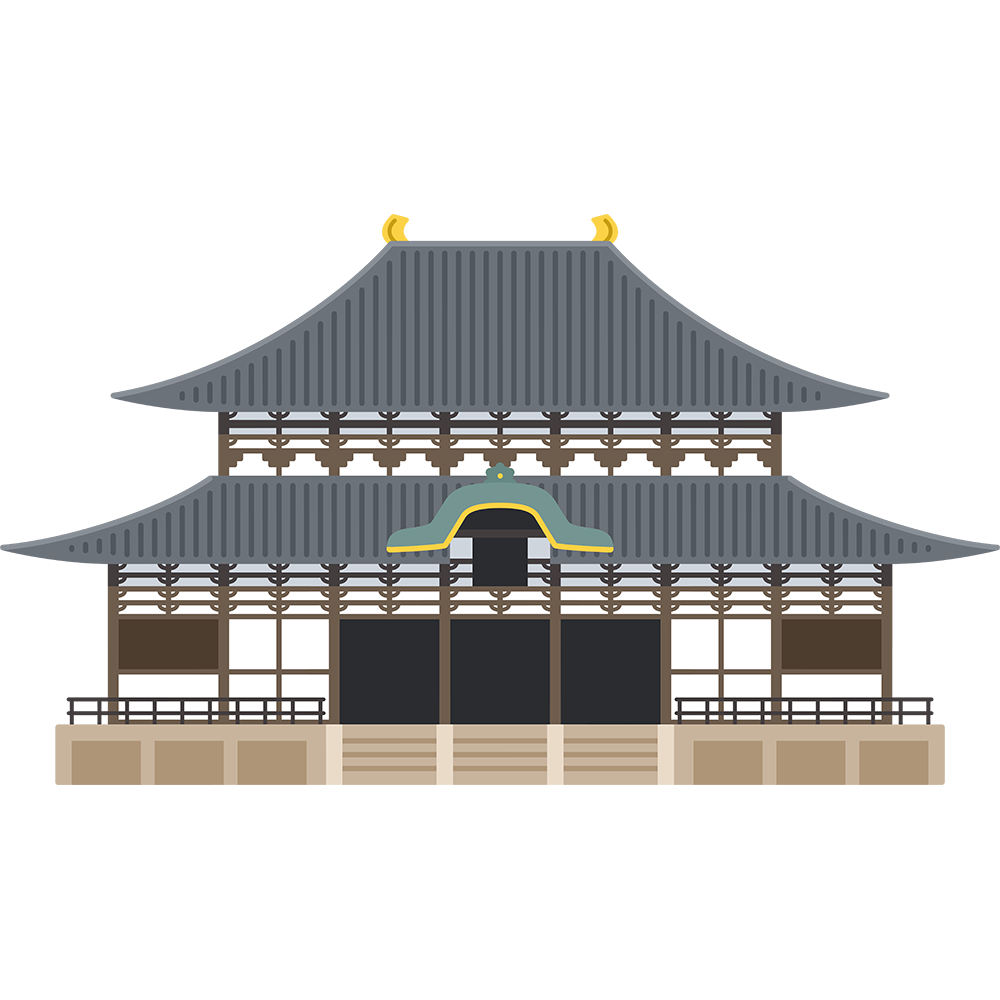 東大寺の無料イラスト