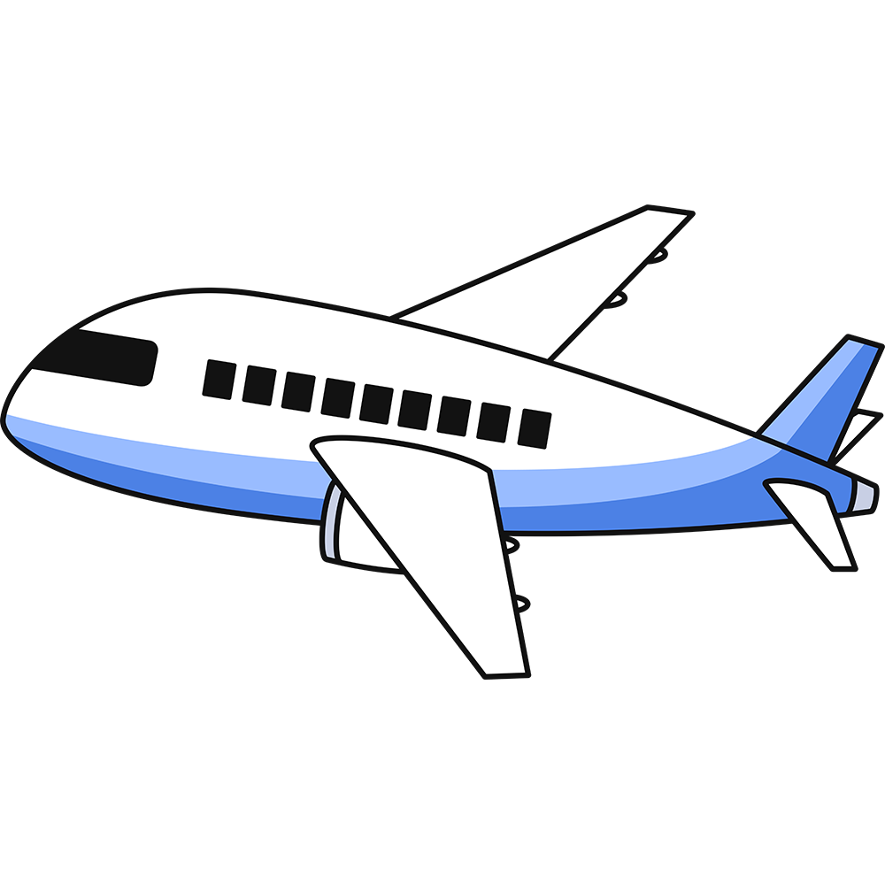 飛行機の無料イラスト