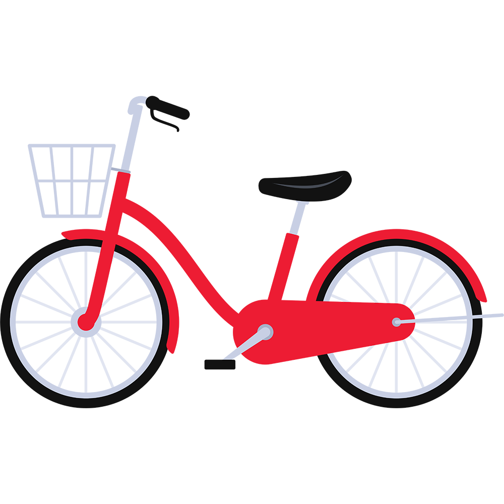 自転車 | 無料イラスト＆かわいいフリー素材集 ねこ画伯コハクちゃん