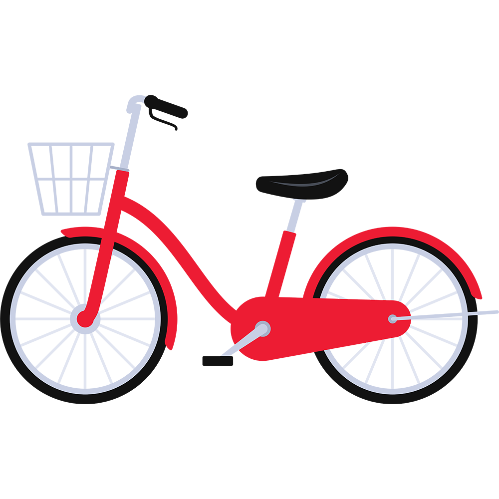 自転車の無料イラスト