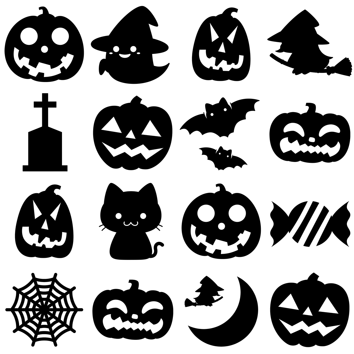 100以上 ハロウィン パターン 素材イラスト画像集