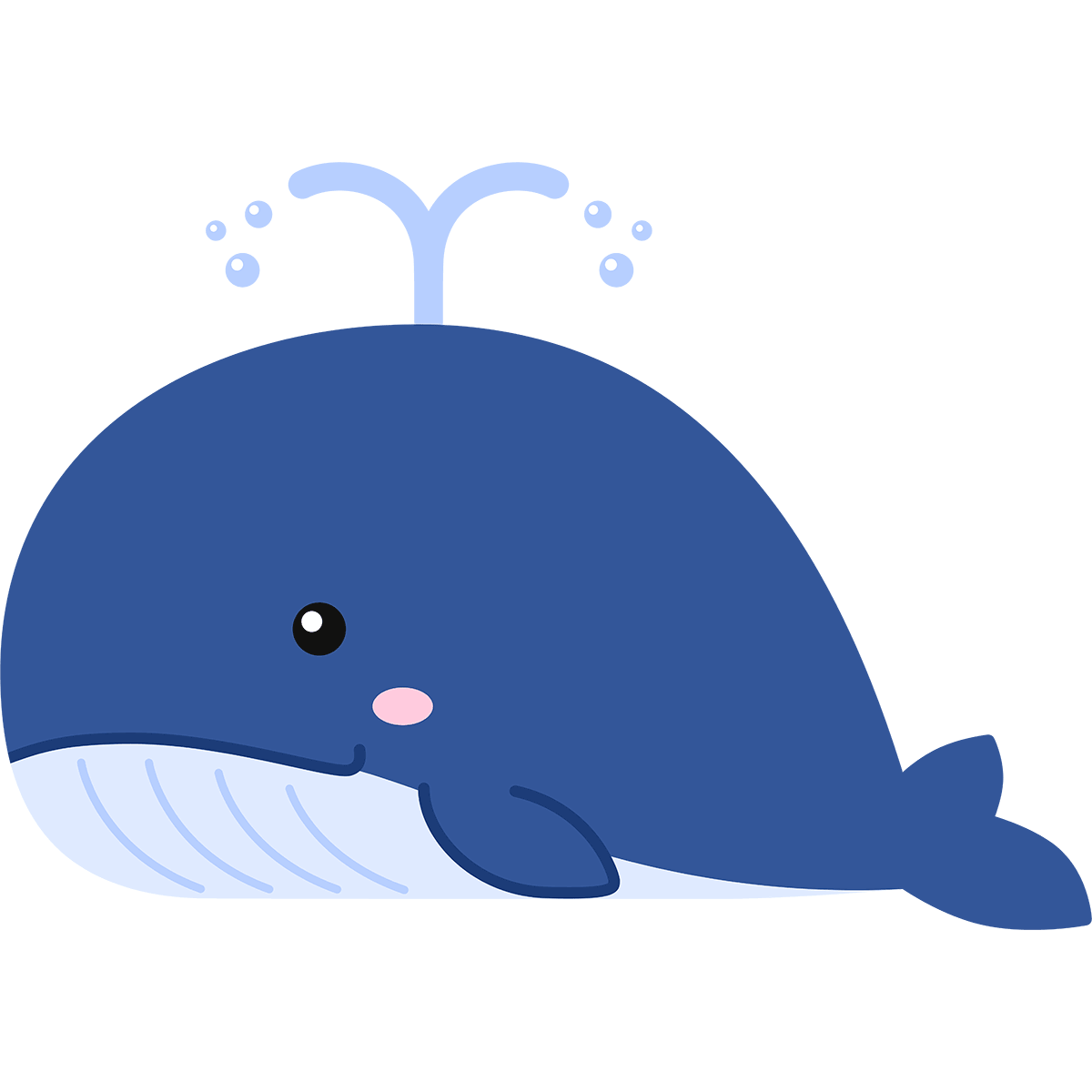 クジラ かわいい イラスト