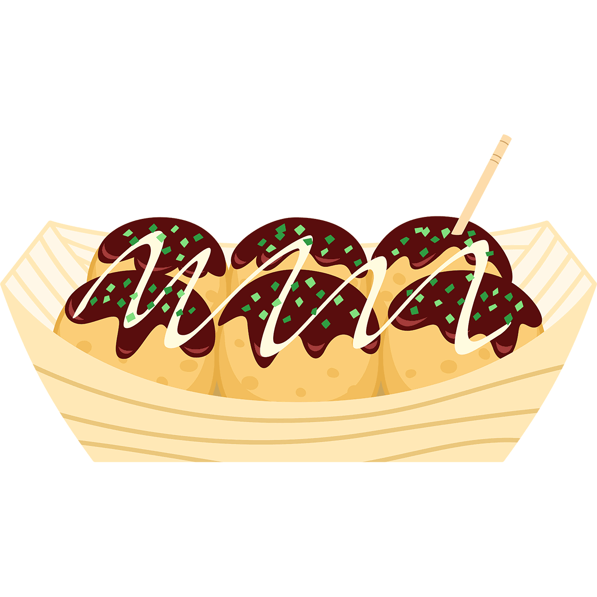 たこ焼きの無料イラスト