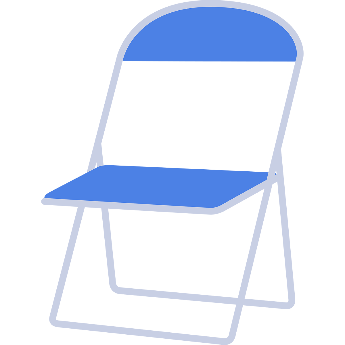 パイプ椅子の無料イラスト